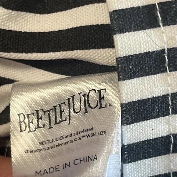 Beetlejuice 18" Plush Figure Black & White Stripe Spirit Exclusive NWOT WB Movie - Picture 5 of 8